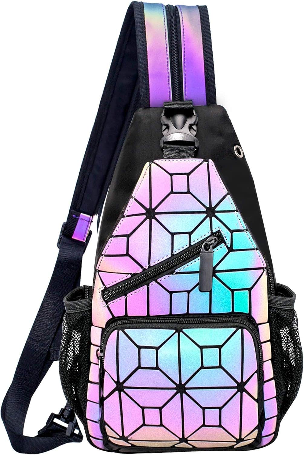 Fzchenrry Holographic Backpack, One Size - Multicolor