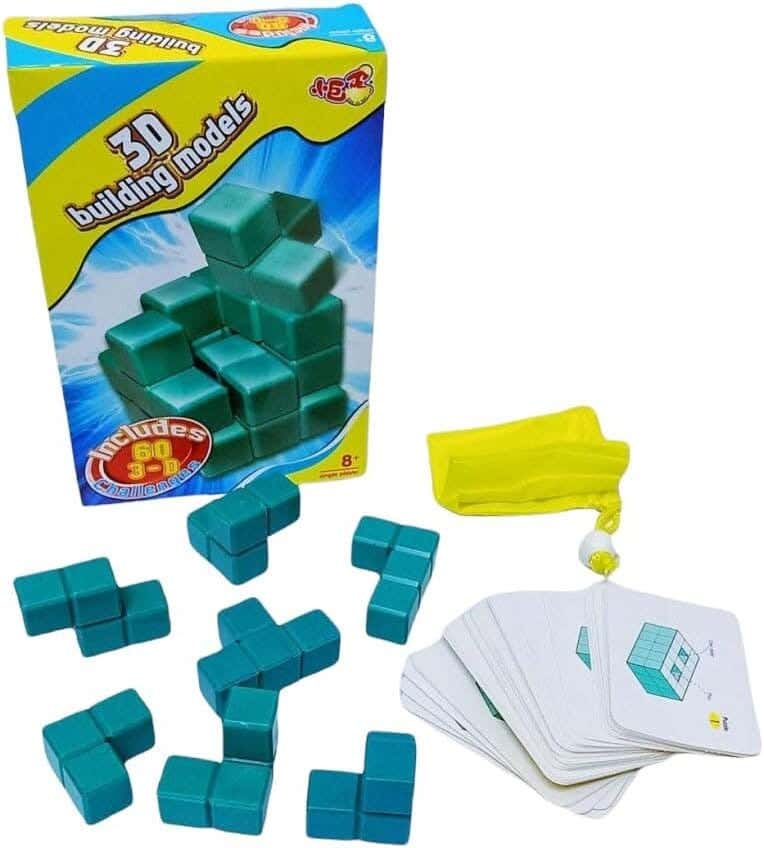 Alsafwa W26-98 3D Blocks and Cards Set - Green