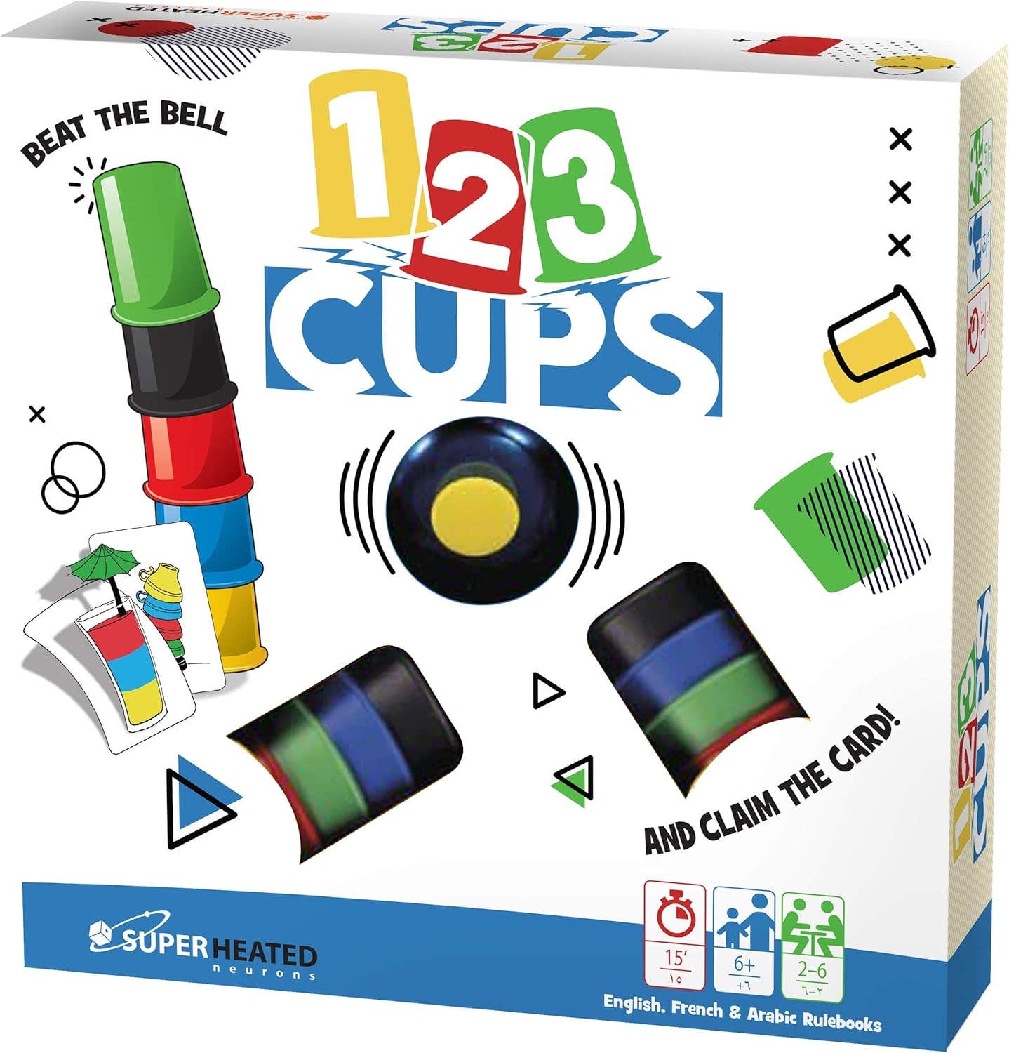 Superheated Neurons Plastic Speed Cups, 123 Pieces - Multicolor