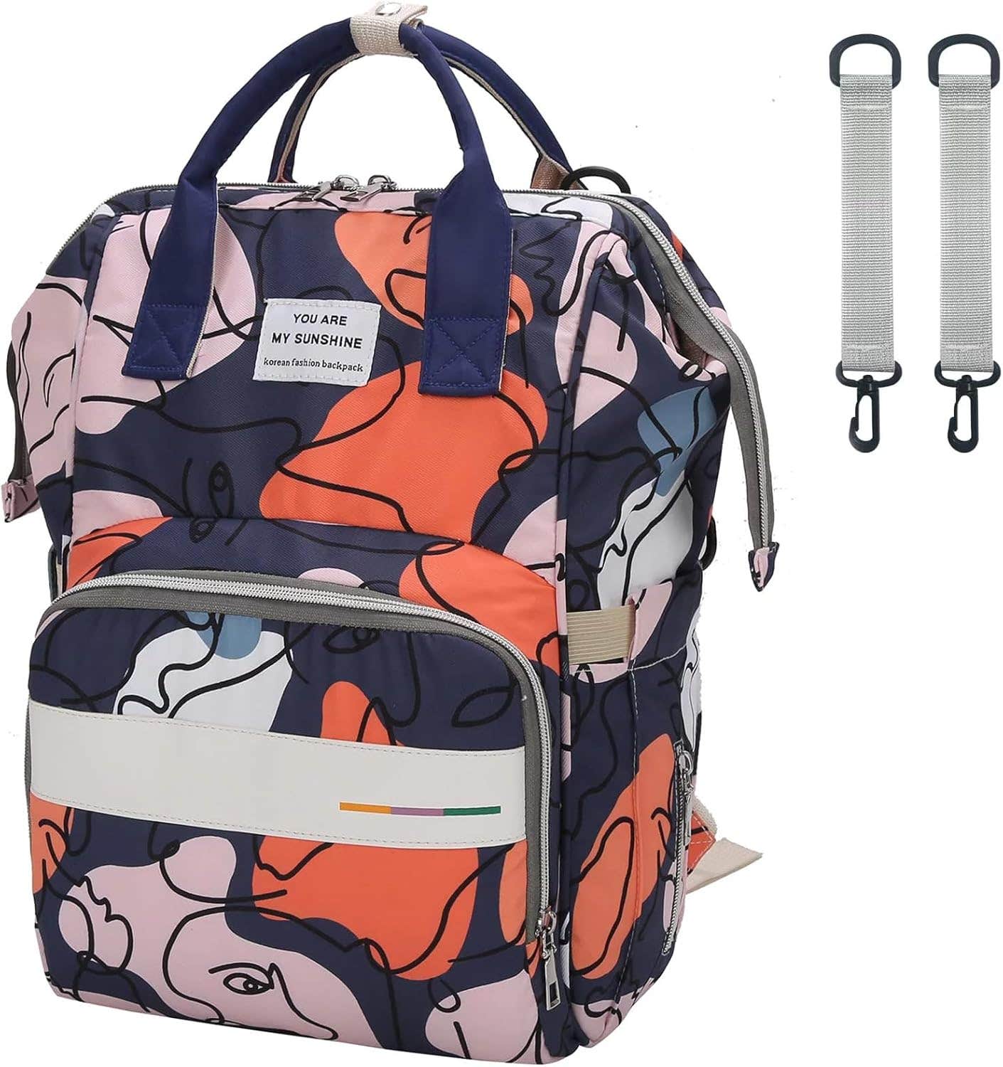 House Of Quirk Baby Diaper Backpack - Multicolor