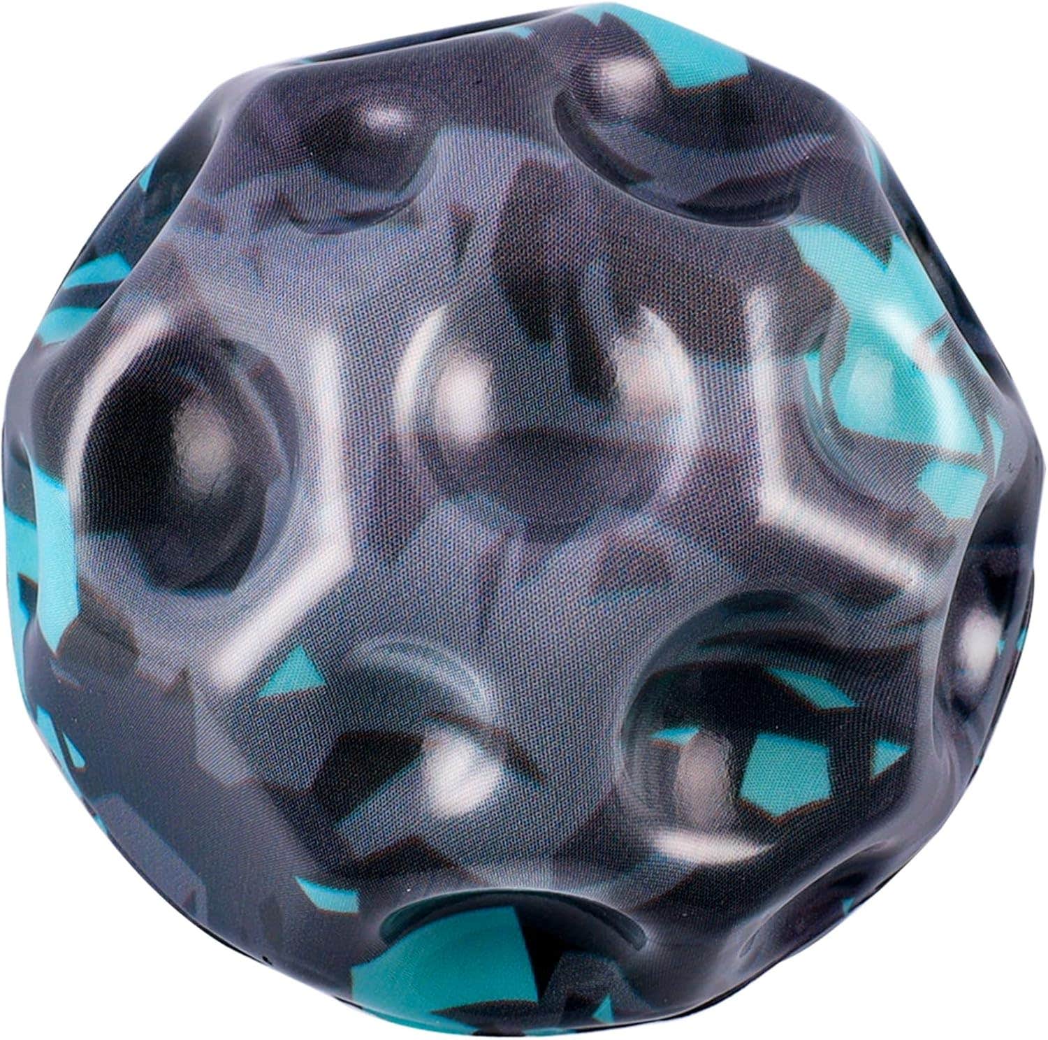 Payfully Bouncy Design Rubber Astro Jump Ball, 7cm - Black