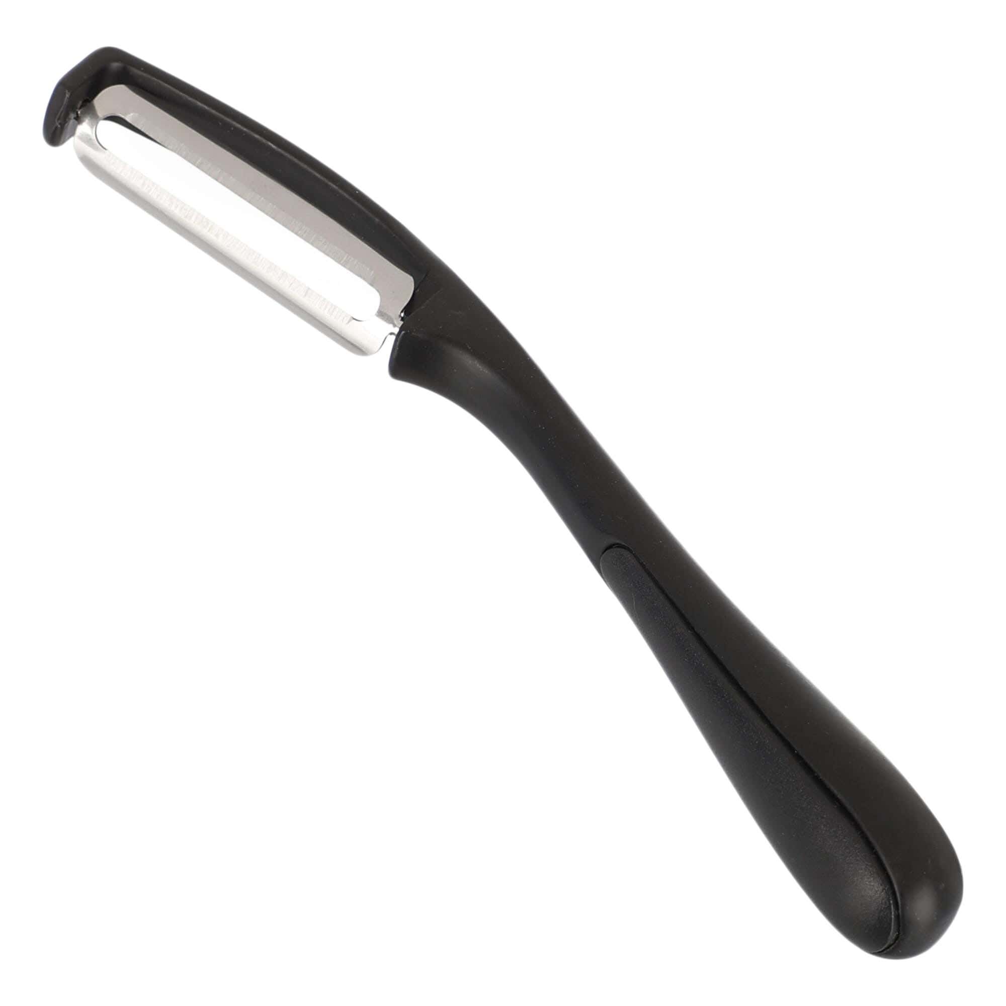 Vertical Stainless Steel Vegetable Peeler - Black