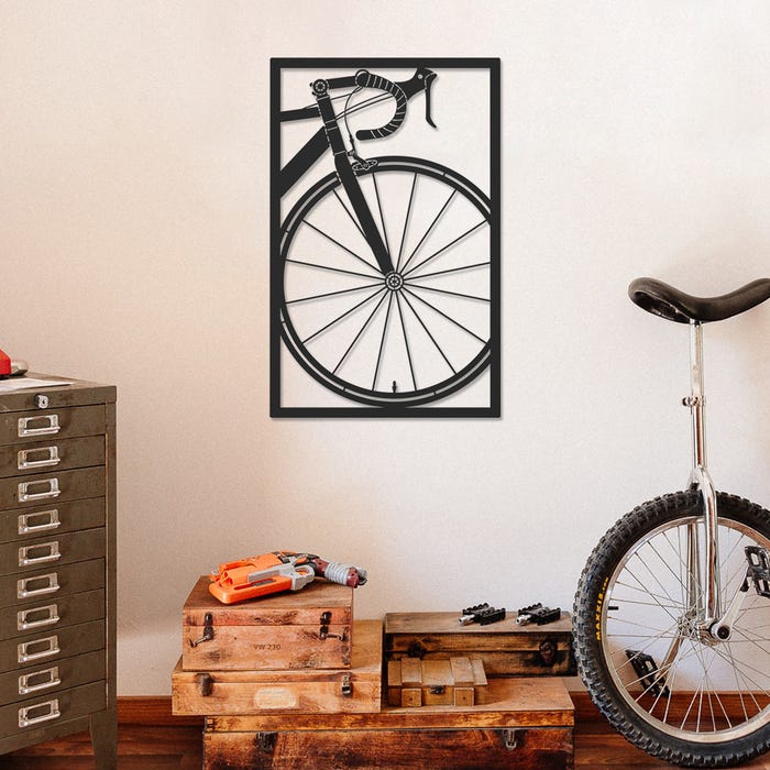 Decorative Wall Hanging, MDF Wood, 68×105 - Black