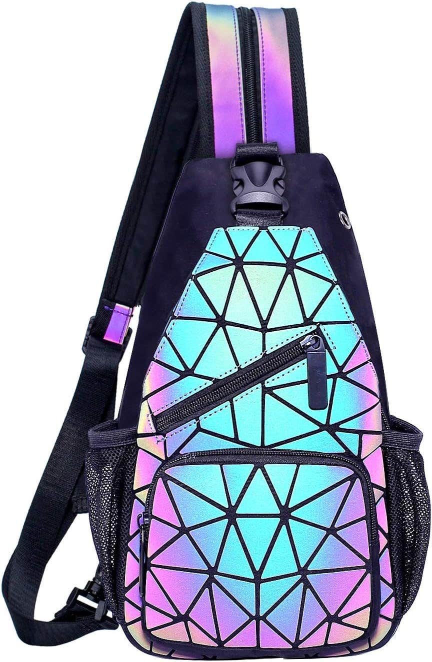 Fzchenrry Holographic Backpack - Multicolor