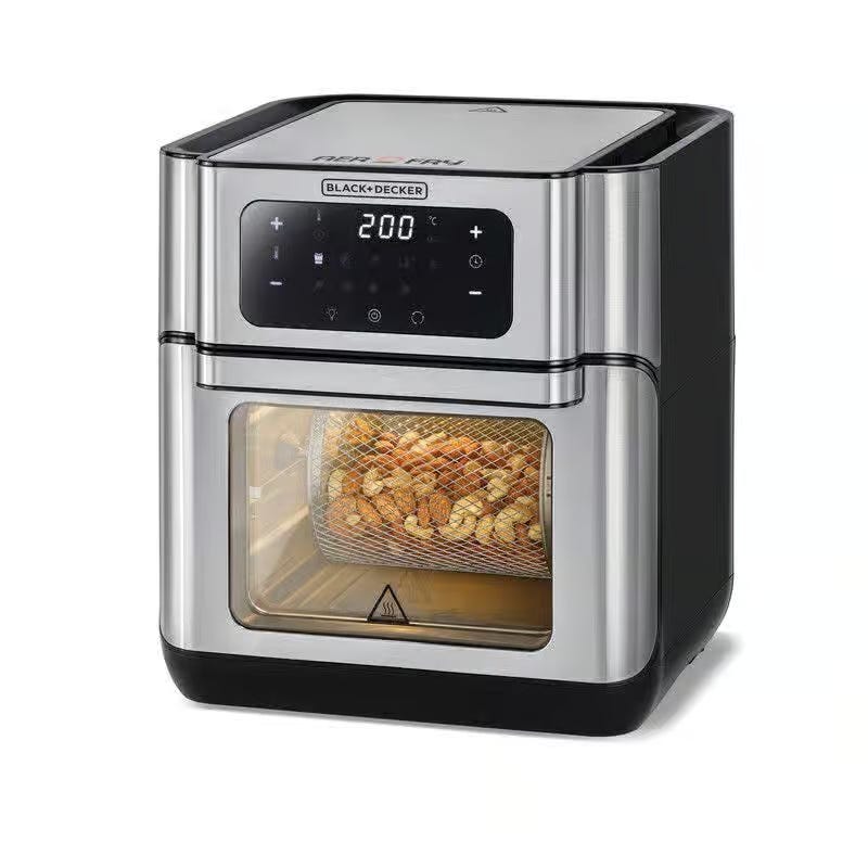Black & Decker Aof100-B5 Convection Oven Fryer, 12 Liter, 1500 Watt- Black Silver