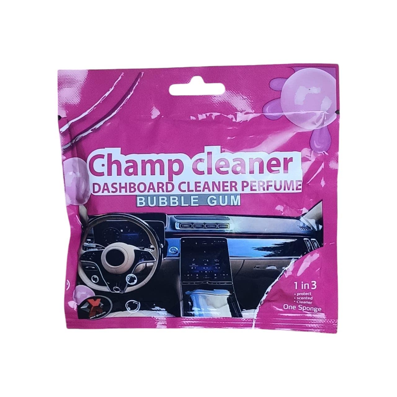 Champ Dashboard Cleaner with Bubble Gum Scent - Pink