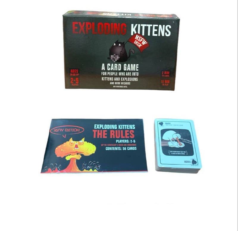 Alsafwa W37-167 Exploding Kittens Game for Unisex Children - Multicolor