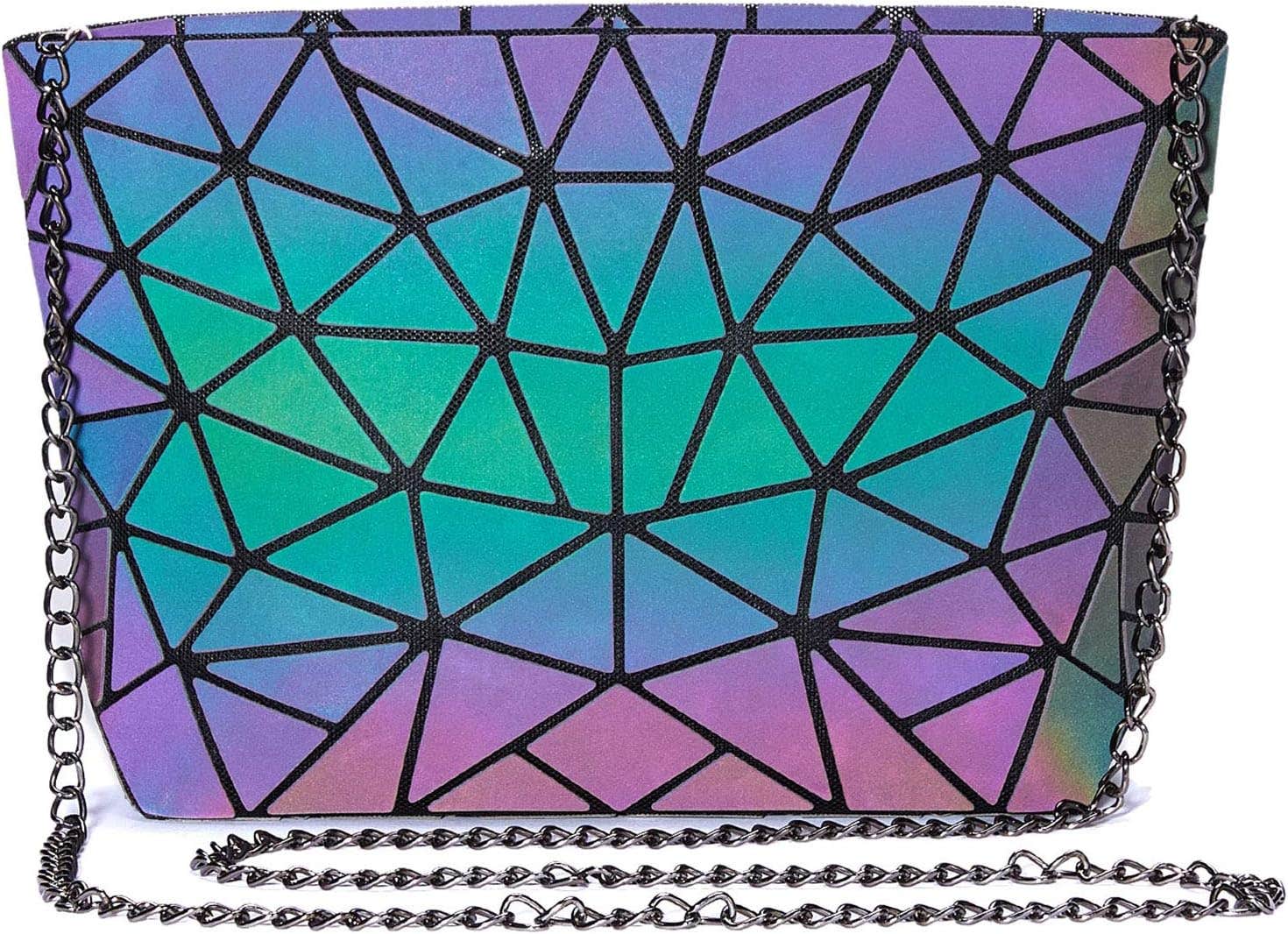 Harlermoon Holographic Geometric Tote Handbag - Multicolor