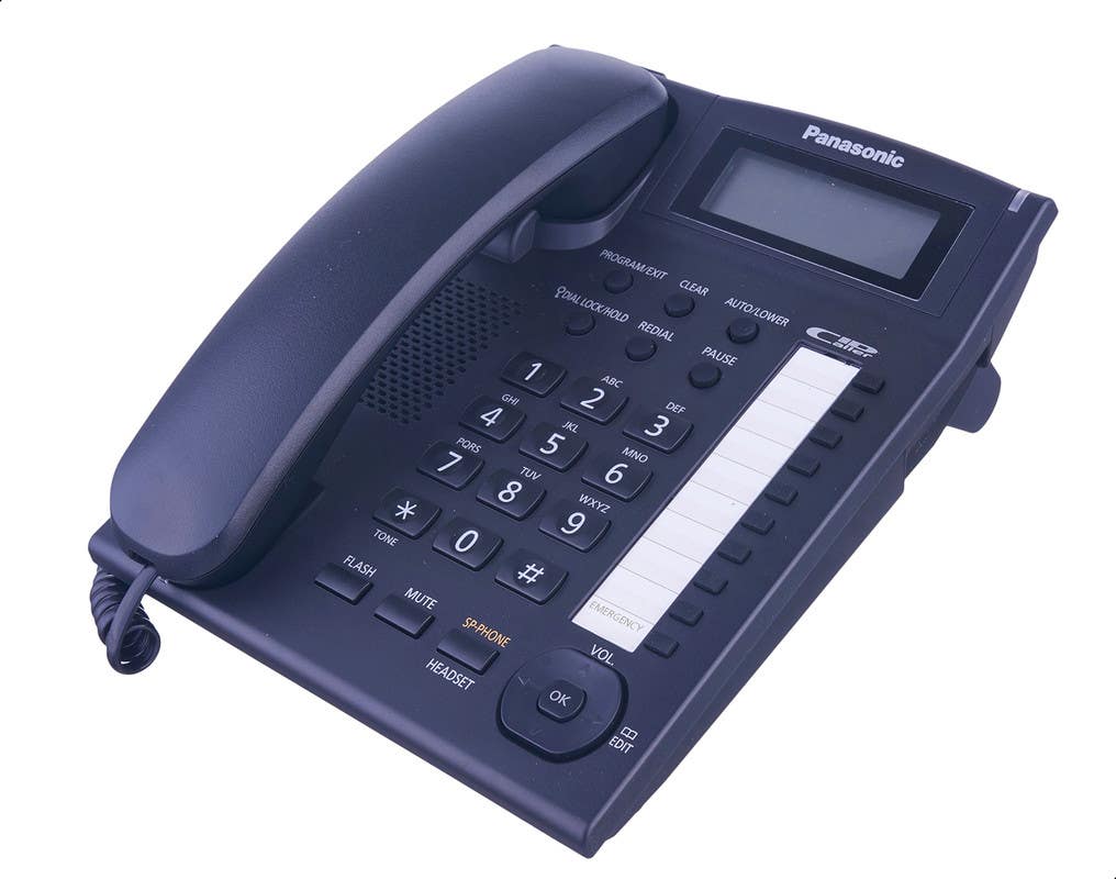 Panasonic KX-TS880FX-B Landline Phone - Black