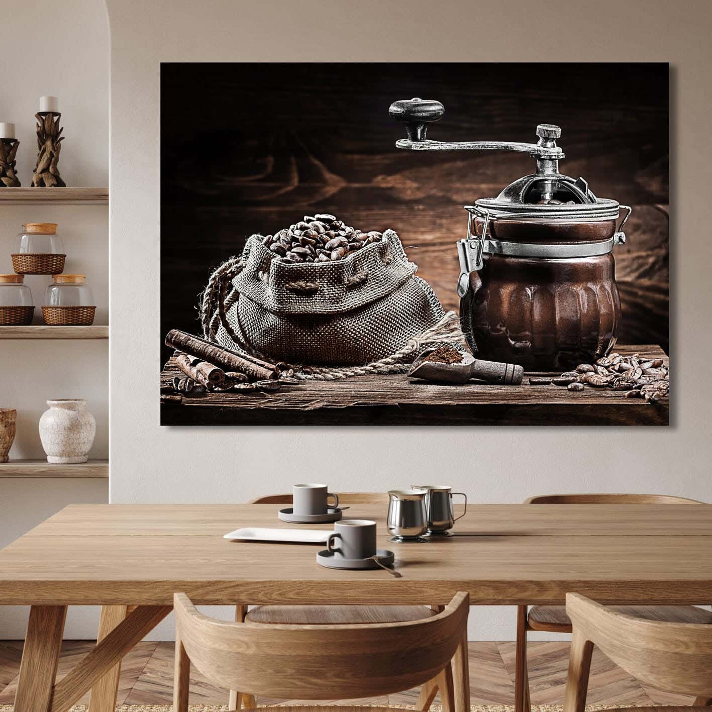 Galleria Tableau Natural Wood Printed Painting, 80x110 cm - Multicolor
