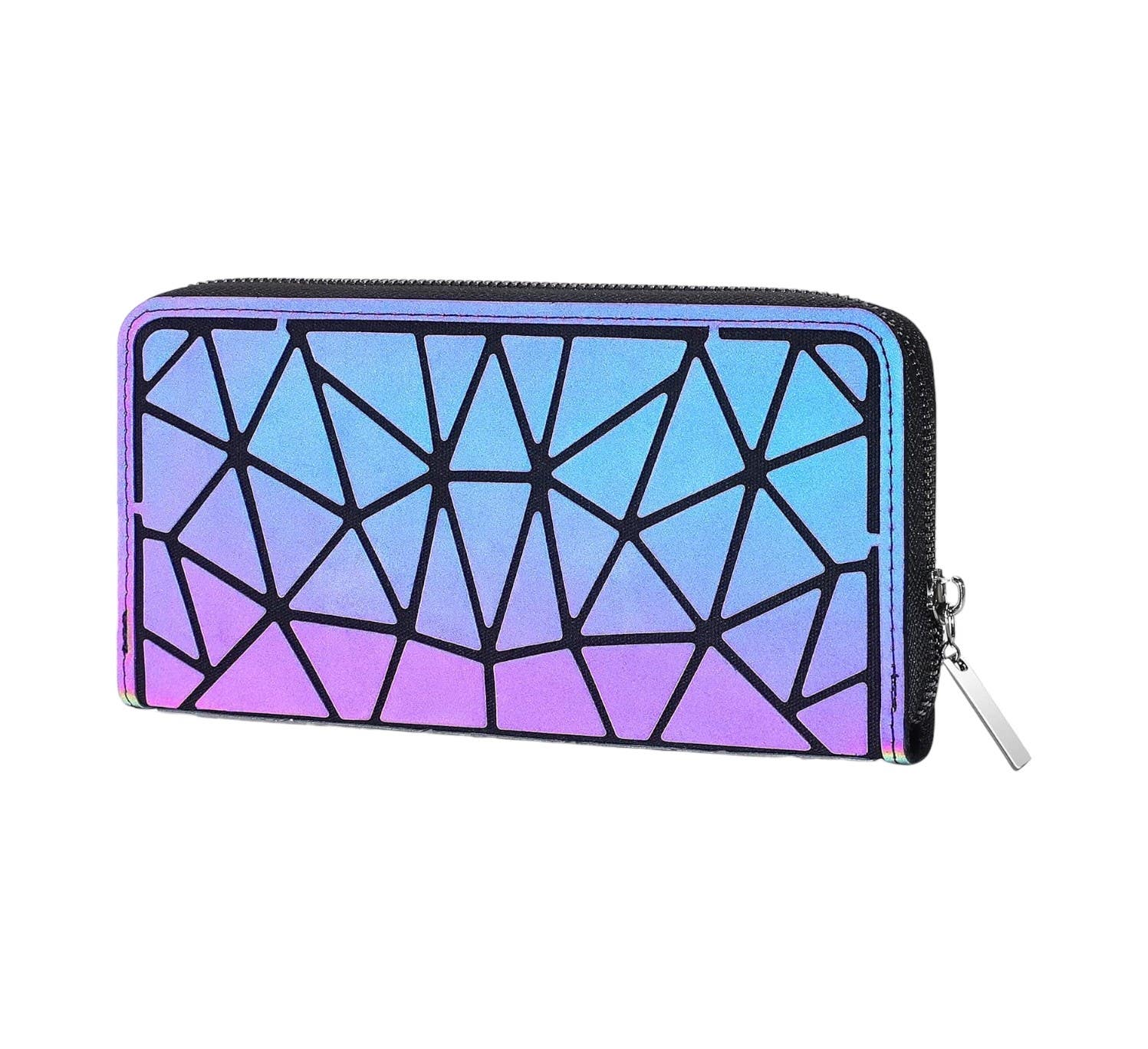 Chosping Geometric Luminous Wallet for Women - Multicolor