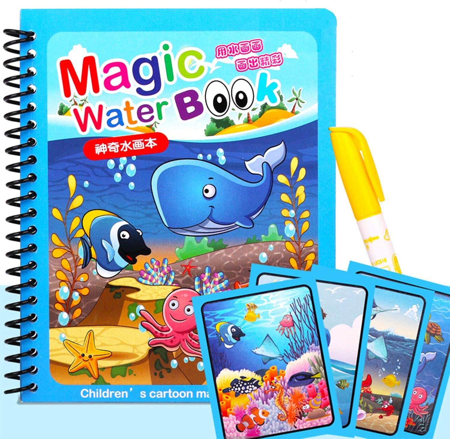 Beauenty Paper Magic Coloring Book - Multicolor