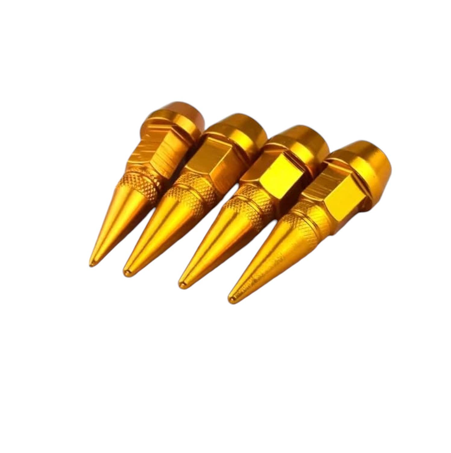 Aluminum Tire Valve Cap - Gold