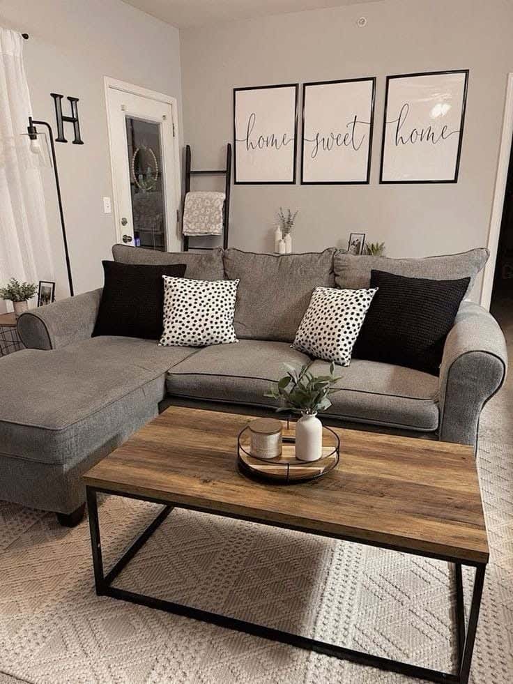 Metal coffee table, rectangular, 90x40x60 cm - Black