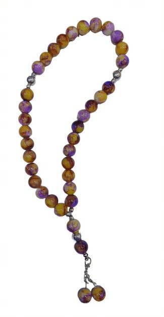 Medium Stone Rosary, 33 beads - Multicolor