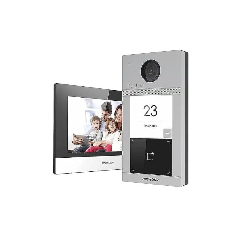 Hikvision DS-KIS604-S Video Intercom, 2MP Camera - Grey