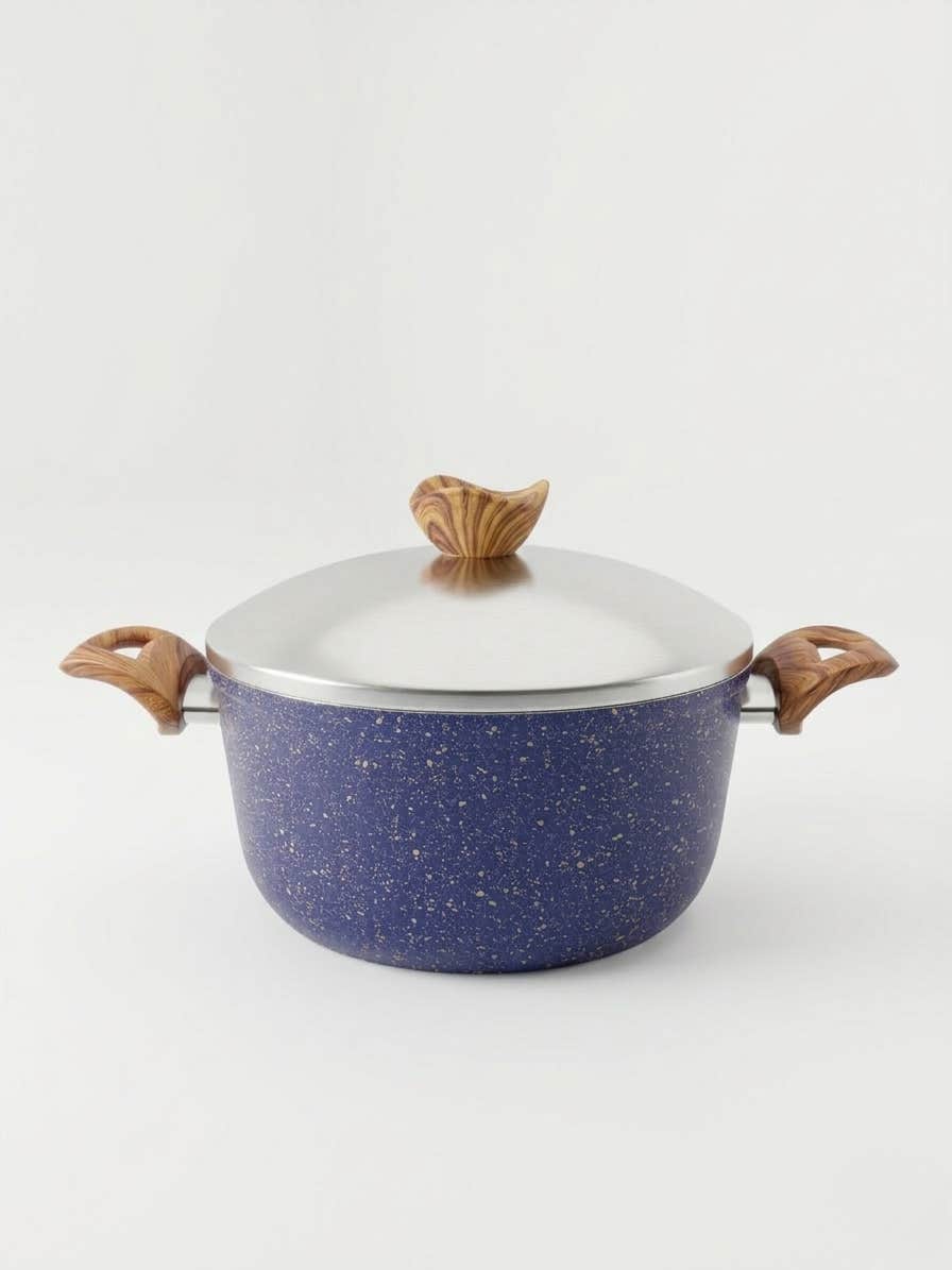 Terynova Granite Casserole Pot – Turquoise