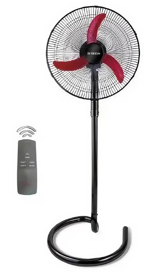 Fresh Shabah Stand Fan, 20 Inch, 3 Blades, 3 Speeds, With Remote Control - Black