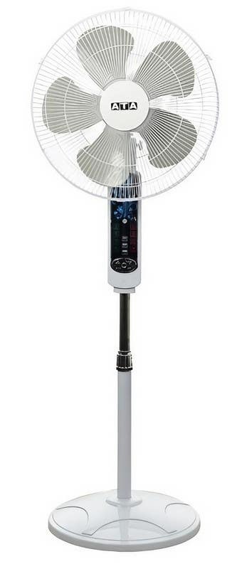 ATA Stand Fan, 18 Inch, 5 Blades, 3 Speeds, C61RP5 - White