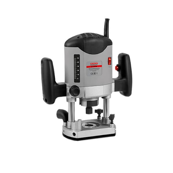 CROWN CT11012 Router, 1050W, 8 mm - Black Grey