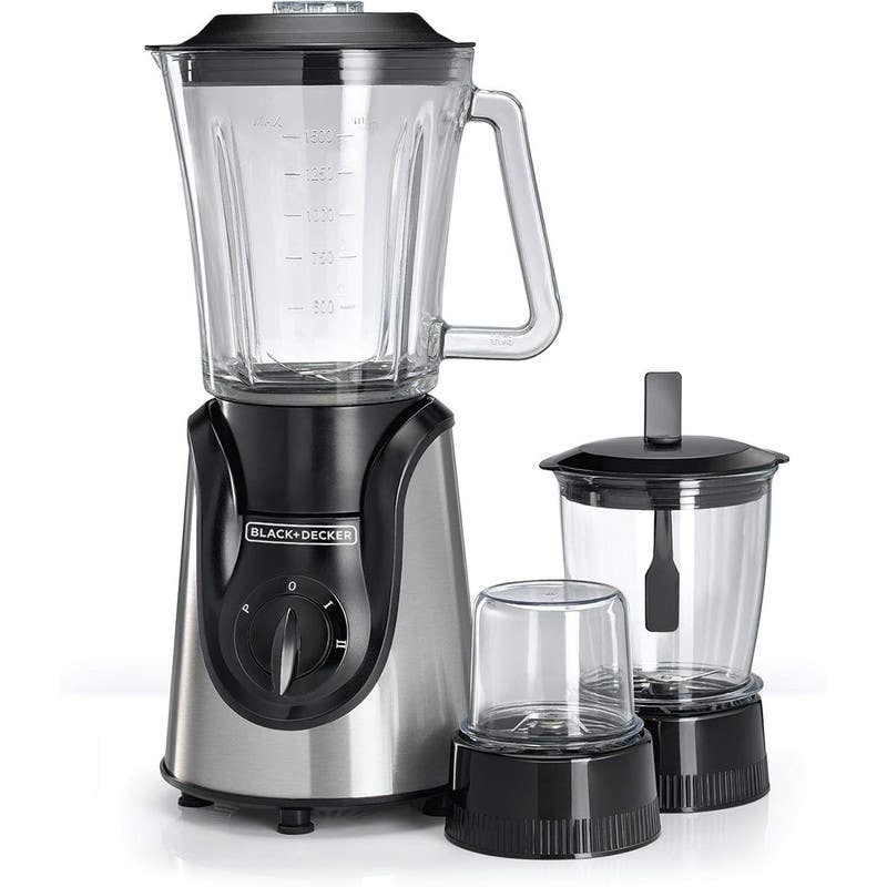 Black & Decker BX600G-B5 Blender, 600 Watt, 1.5 Liter - Black Silver