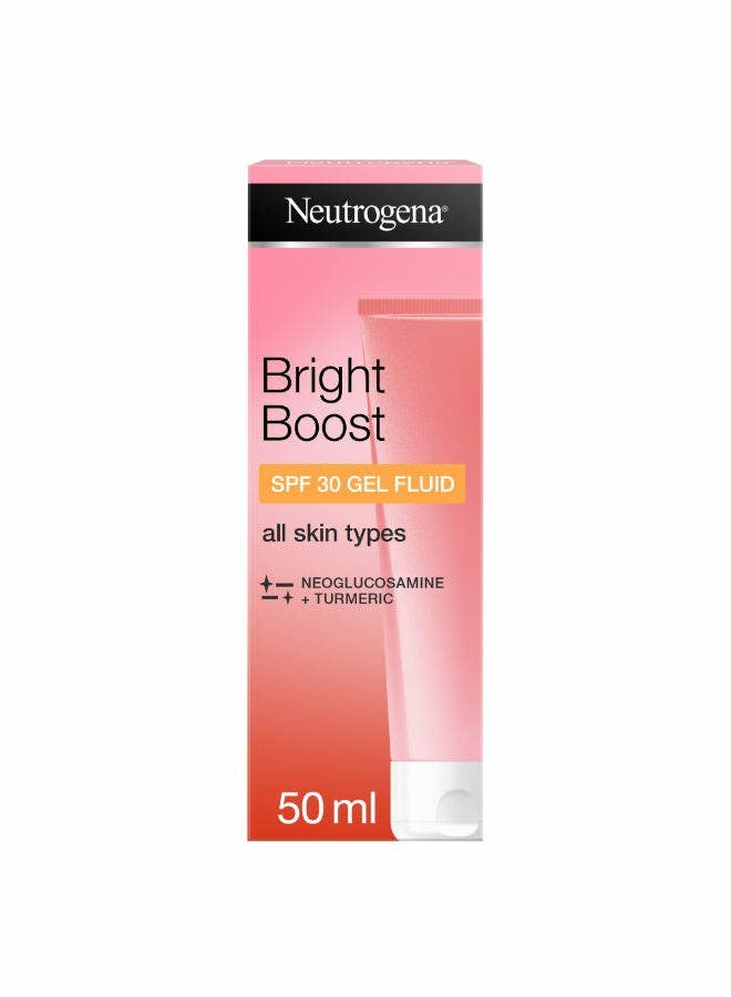 Neutrogena Bright Boost Face Gel Liquid for All Skin Types, SPF30 - 50 ml
