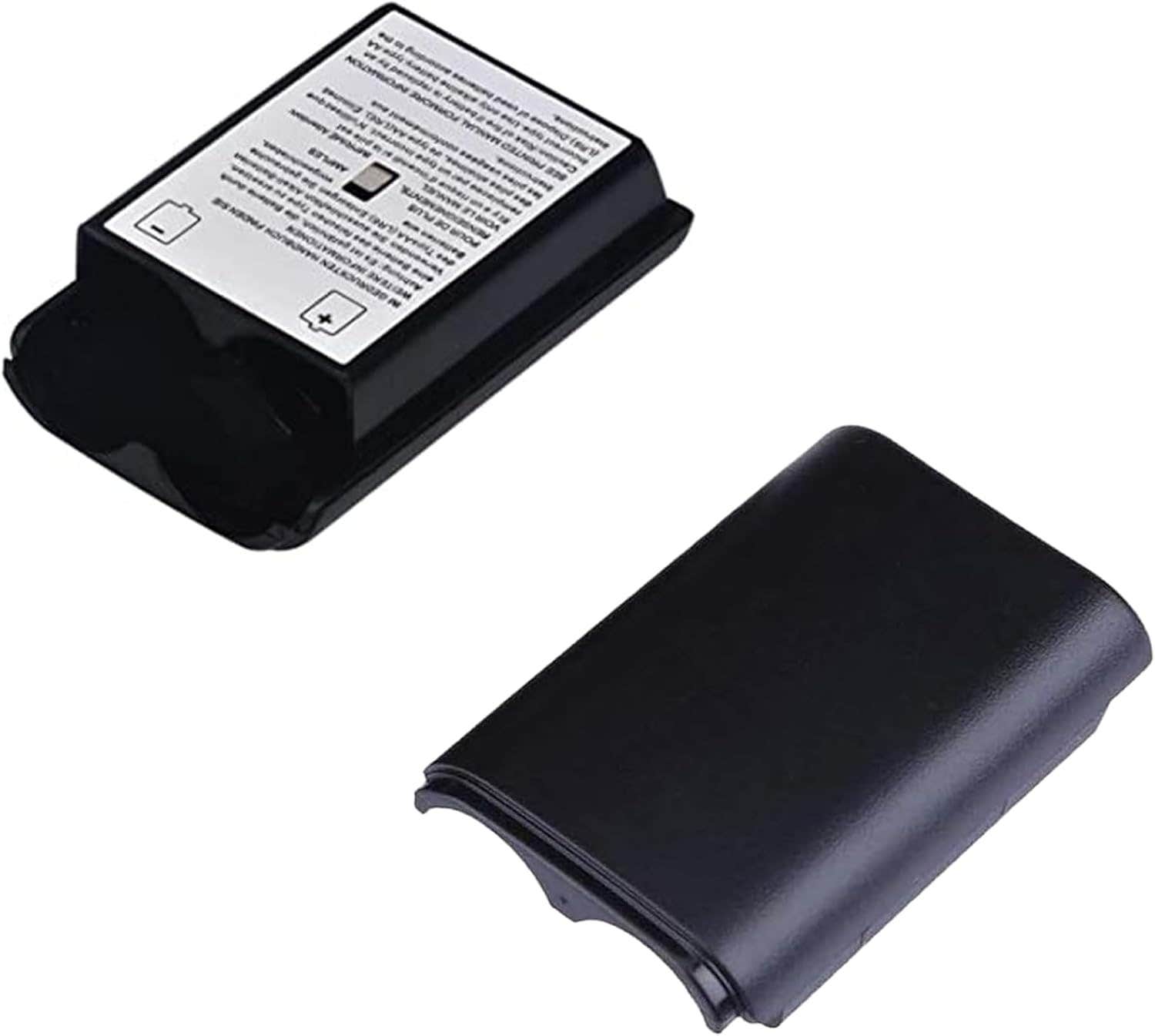 Dakexiong Plastic Battery Cover for Xbox 360, 2 Pieces - Black
