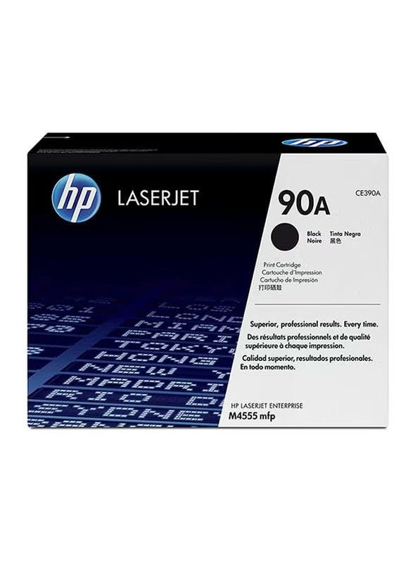 HP LaserJet Toner Cartridge, 90A, CE390A - Black