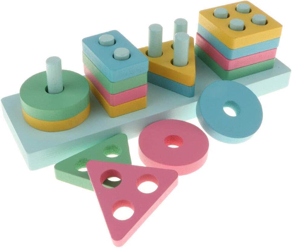 Lalia Puzzle Design Wooden Puzzle Toy - Multicolor
