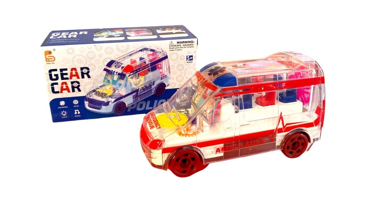 Alsafwa T-336 Car With Gears And Lights Toy for Unisex Children - Multicolor
