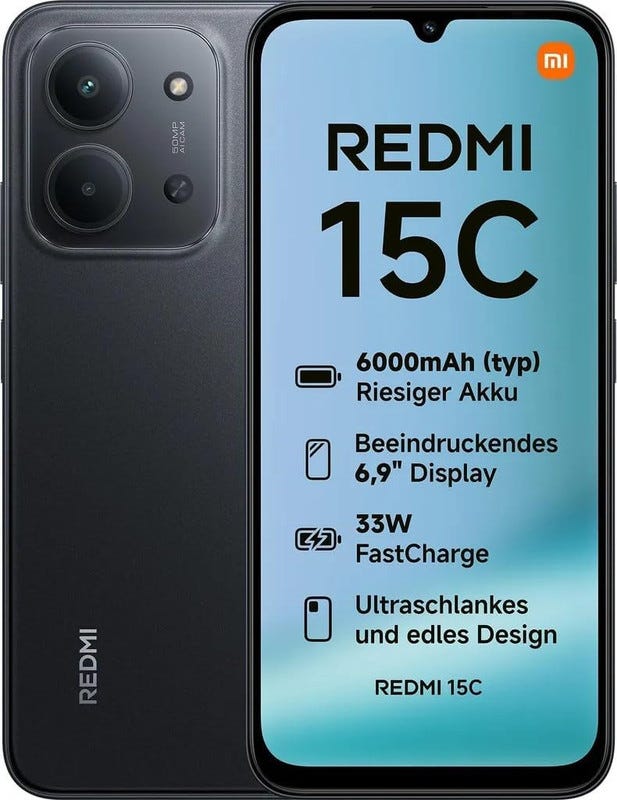 Get Xiaomi Redmi 15C Smartphone, 6GB RAM, 128GB, 4G Network