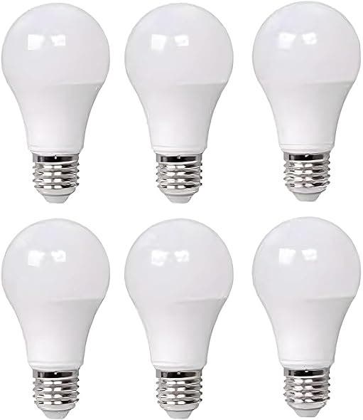 LED Bulb Set, 9 watt, 6 Pieces, 11x4 cm - White