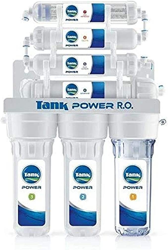 Tank Power R.O. Water Filter System, 7 Stage - White