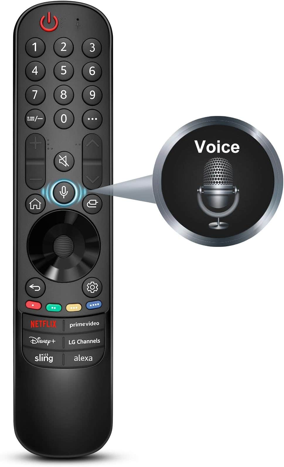 LOUTOC Magic Remote Control MR23 for LG TV - Black.