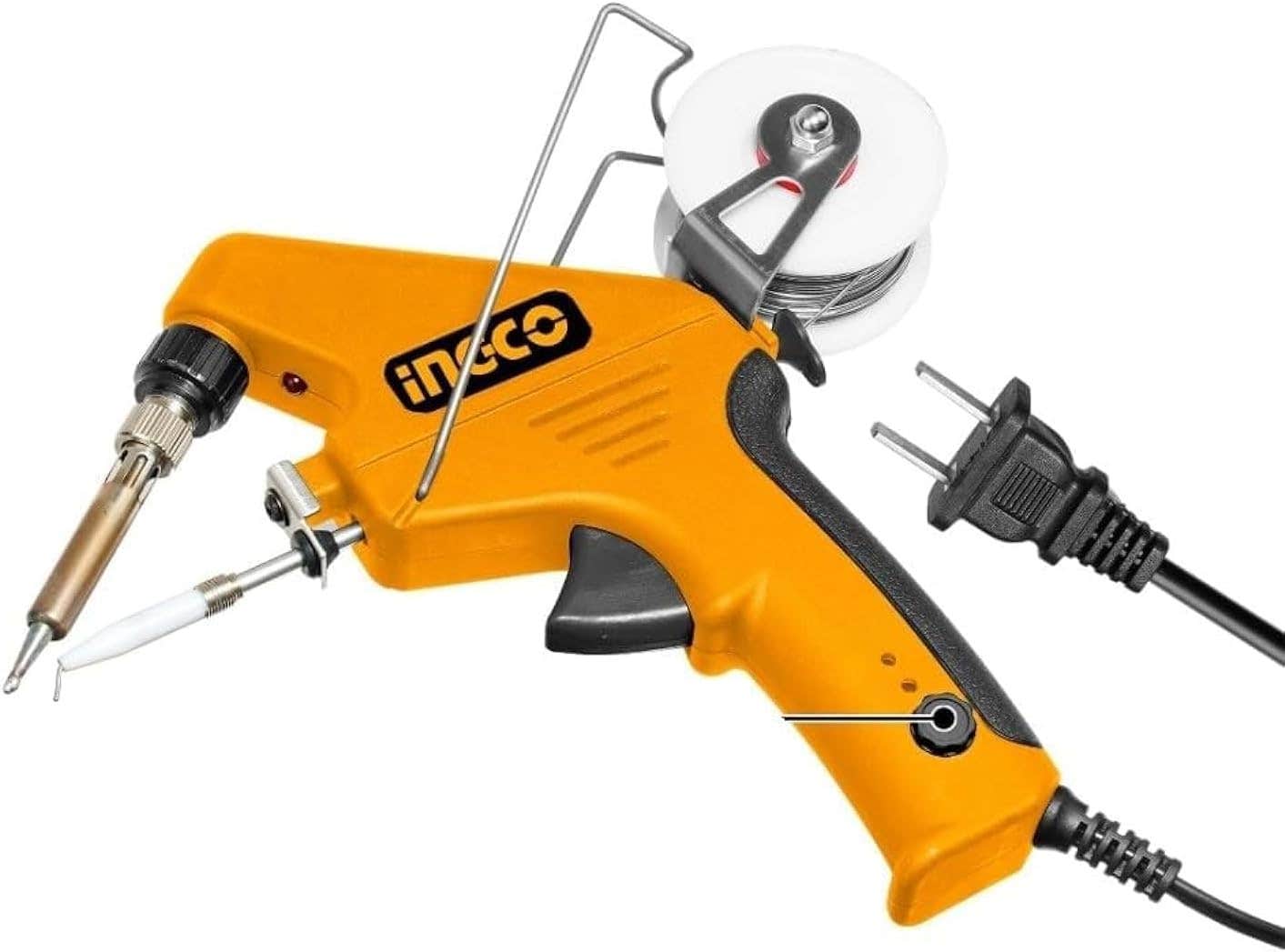 Ingco Si016732 Soldering Iron, 90 Watt - Yellow Black