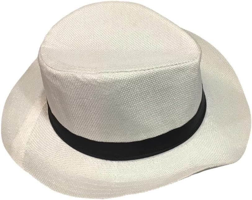 Straw Cap, One Size - White