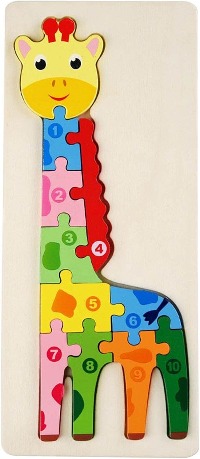 Alsafwa W22-59-2 Giraffe Puzzle for Unisex Children - Multicolor