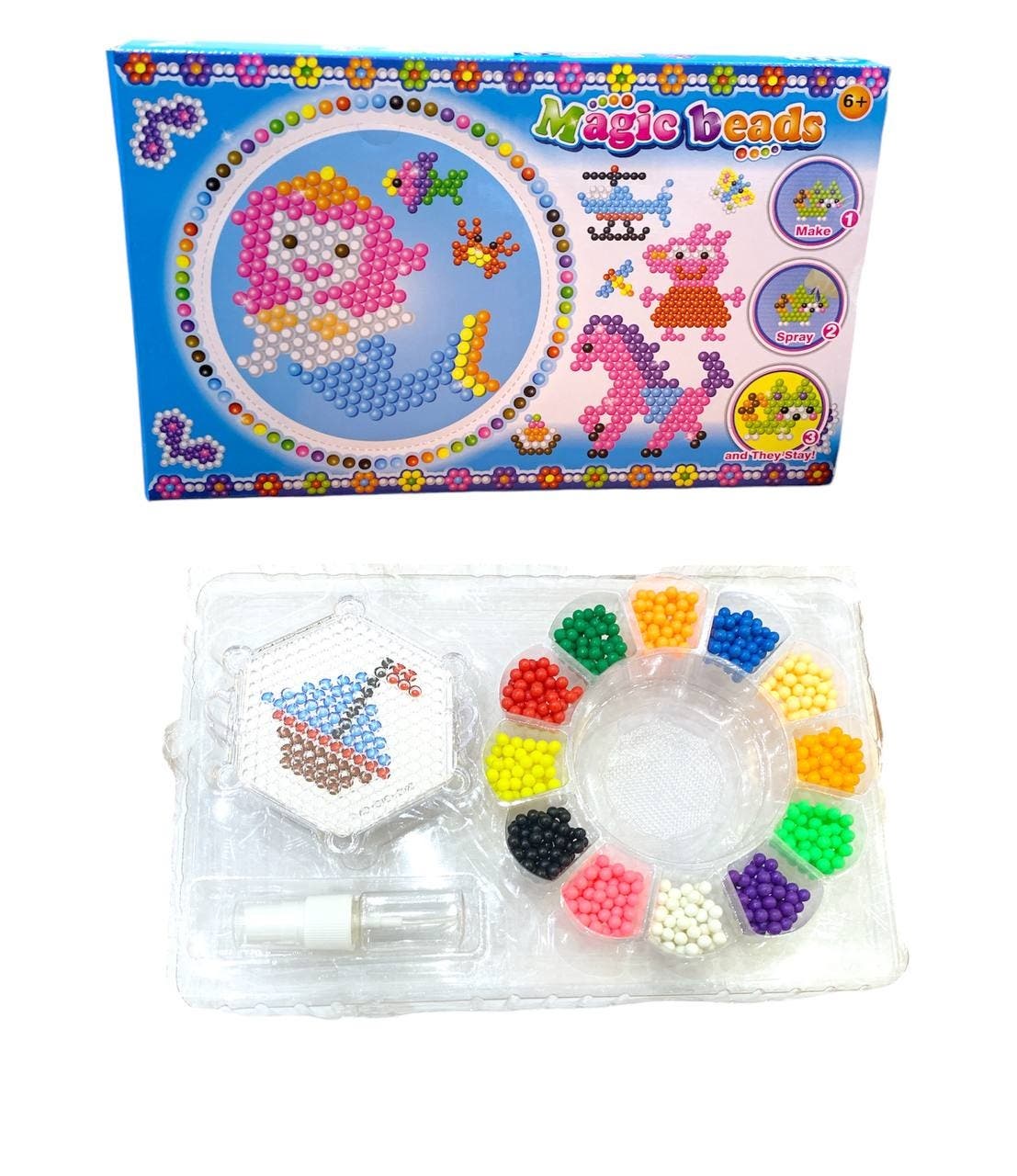 Alsafwa W41-6 Medium Water Beads Toy for Girls - Multicolor