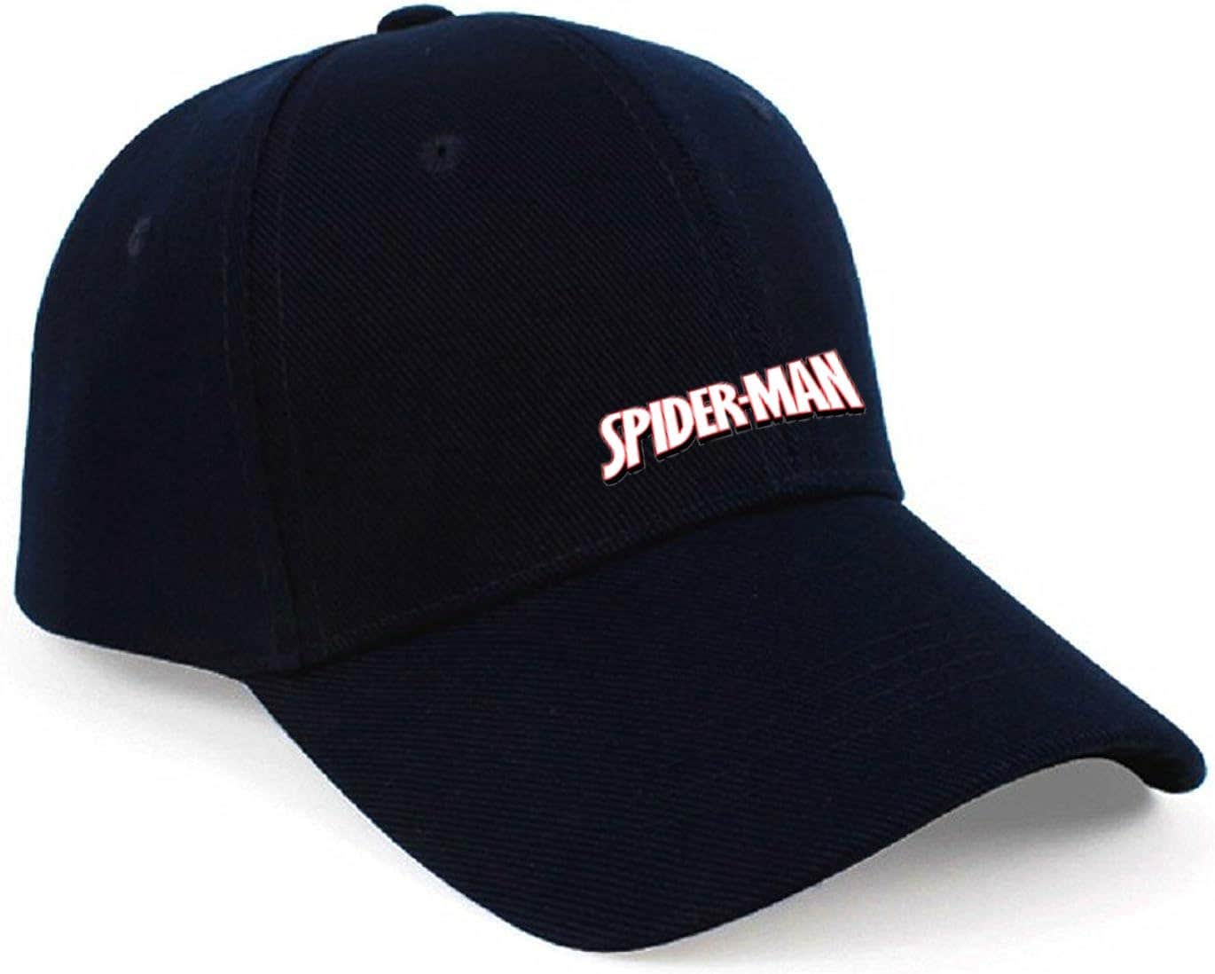 Spiderman Design Polyester Cap, One Size - Black