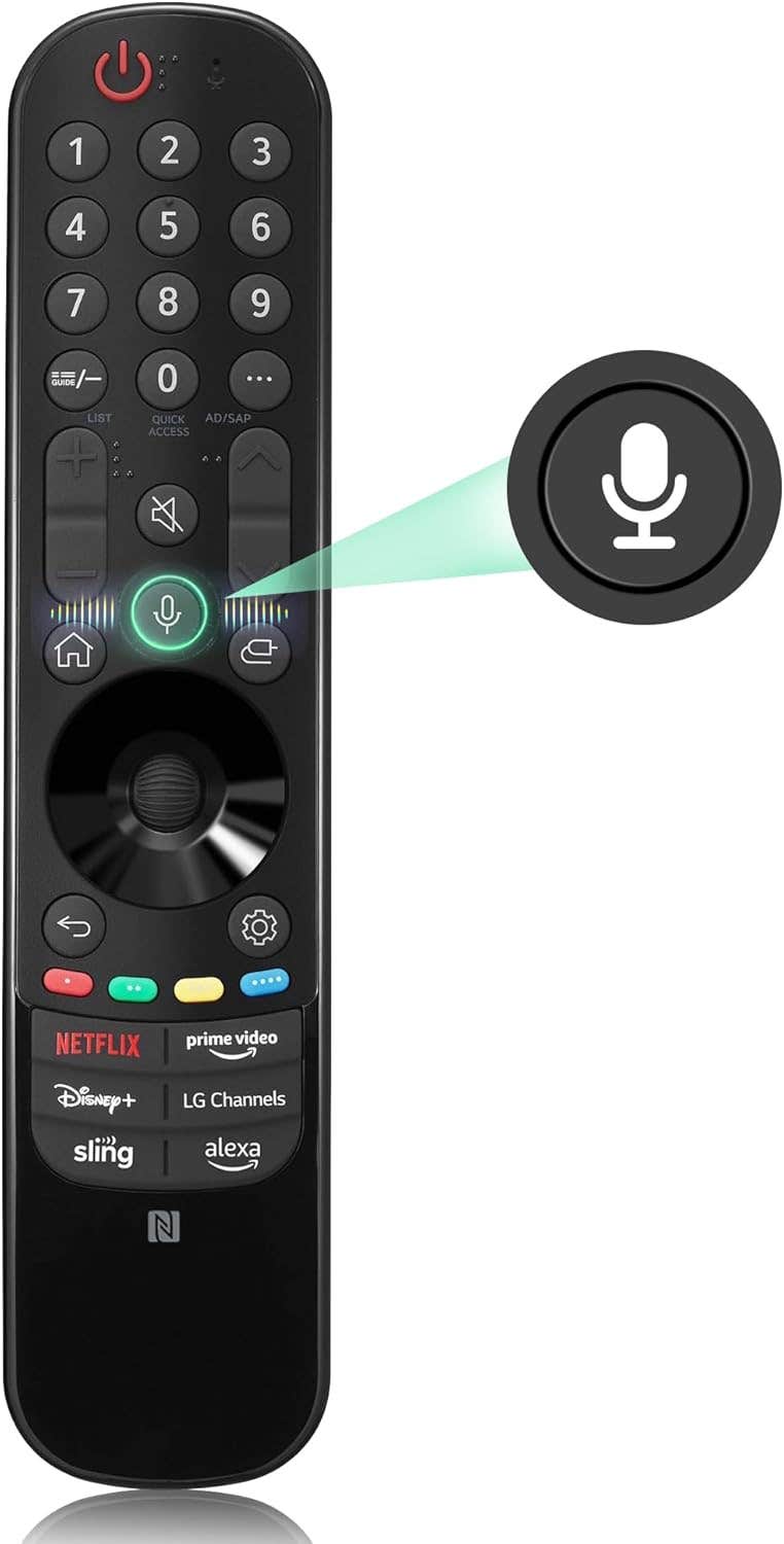 ZYK Magic Remote for LG TV with Voice and Pointer Function for LG Smart TV - Black .