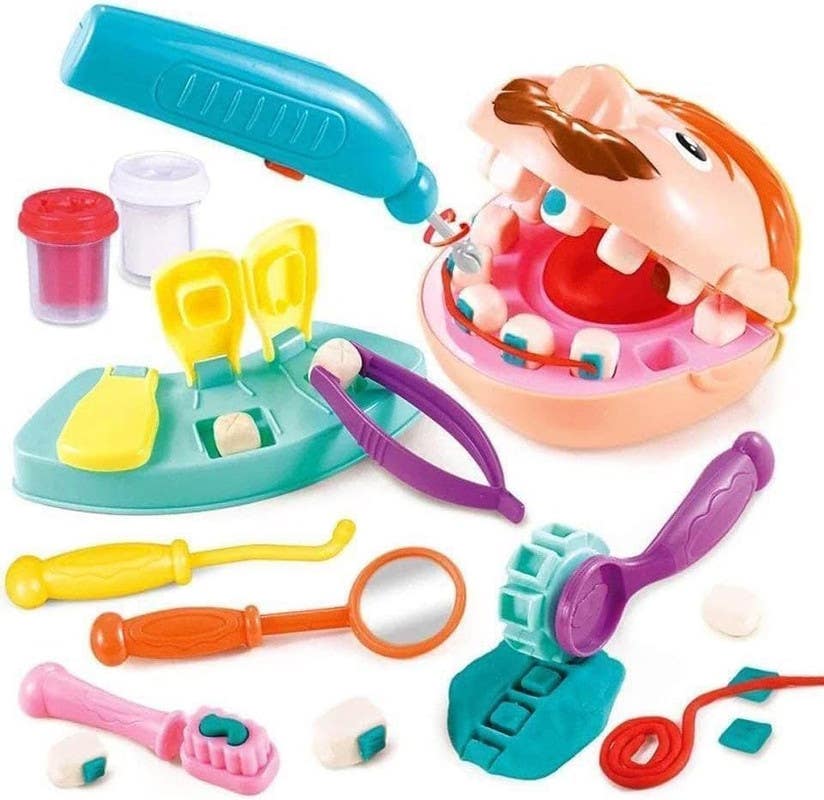 Plastic Doctor Dental Toy For Kids - Multicolor