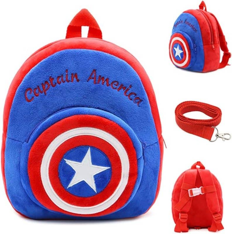 EVEREST Captain America Backpack Toddler Bag for Kids - Multicolor