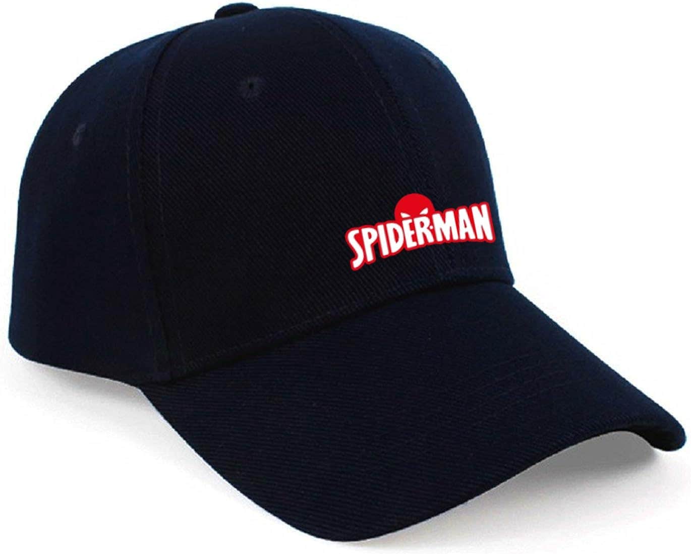 Spiderman Design Polyester Cap, One Size - Black