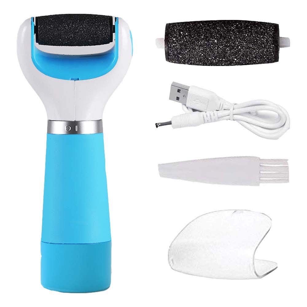 Sowflygo Electric Foot Scrubber, 360 Degrees - Light Blue White