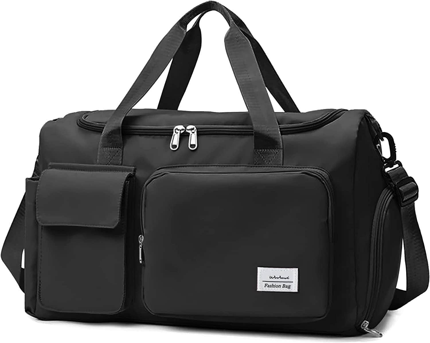 AODERDA Waterproof Gym Duffel Bag for Unisex , 29X45X22 Cm - Black