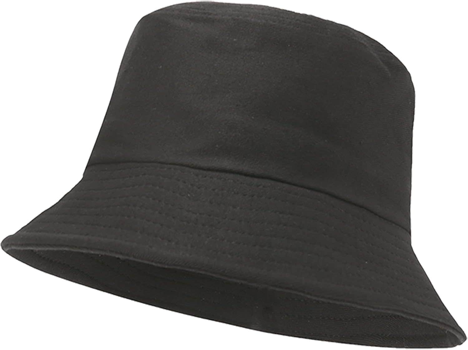 Lpmoera Elegant Cotton Bucket Hat, One Size - Black