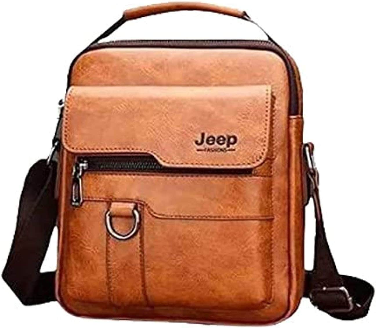 Adjustable Strap Leather Crossbody Bag - Havan