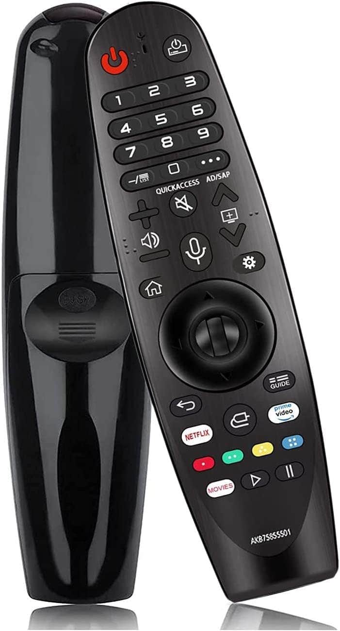 AMNF Universal Voice Remote Control for LG Smart TV, with Voice Function - Black.