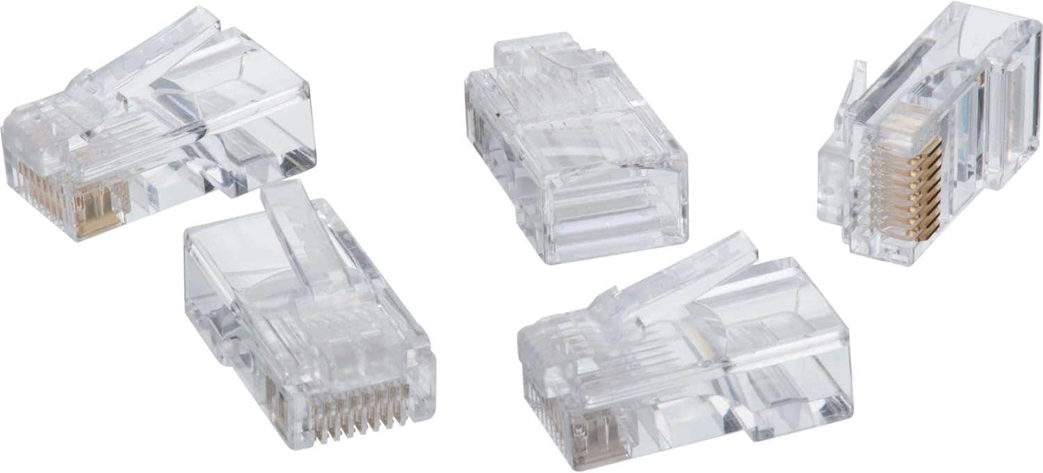 Keendex Kx1851 Network Connector Plug, CAT-6, 20 PCS - Clear
