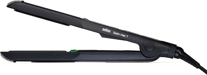 Braun hair straightener, 200 degrees, with ionic technology, BRST710E - Black